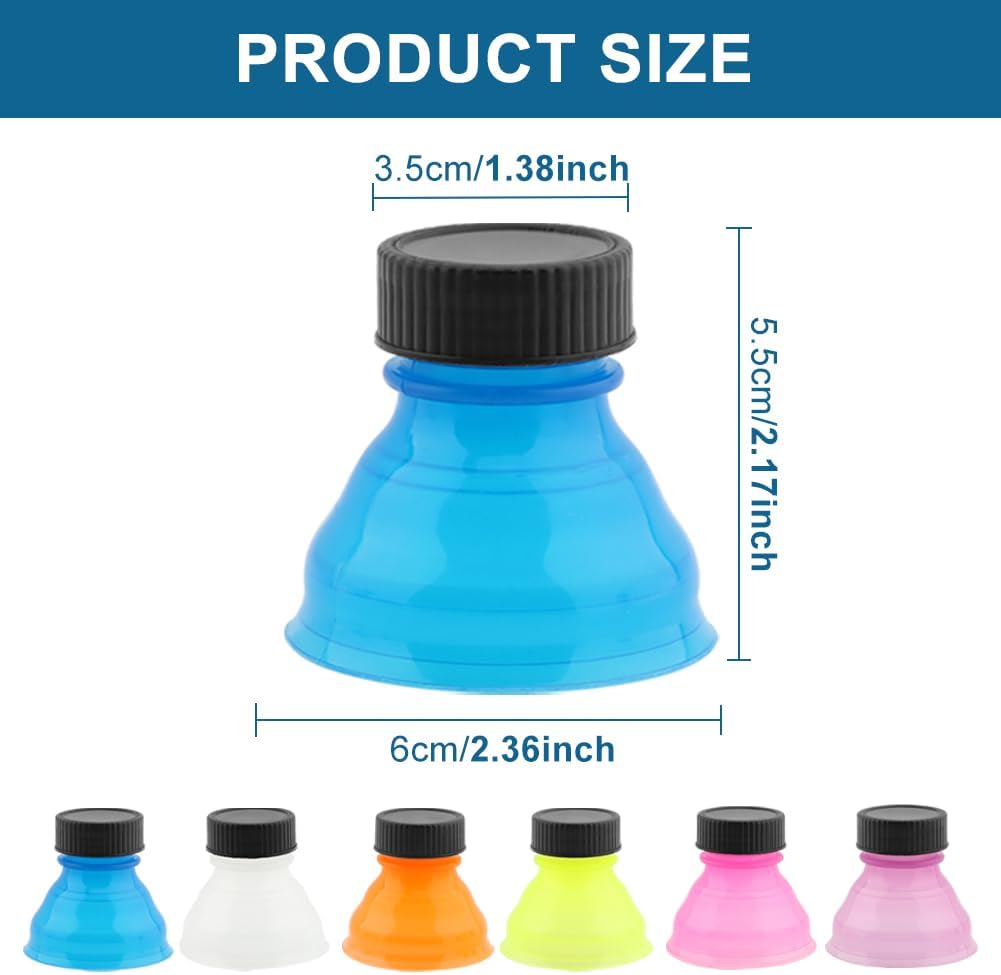 Emvanv 12 Tapas Para Latas Tapas Reutilizables De Plstico Para Bebidas De Jugo De Cerveza Y Otras Bebidas Enlatadas Azul Amarillo Rosa Blanco Naranja Morado