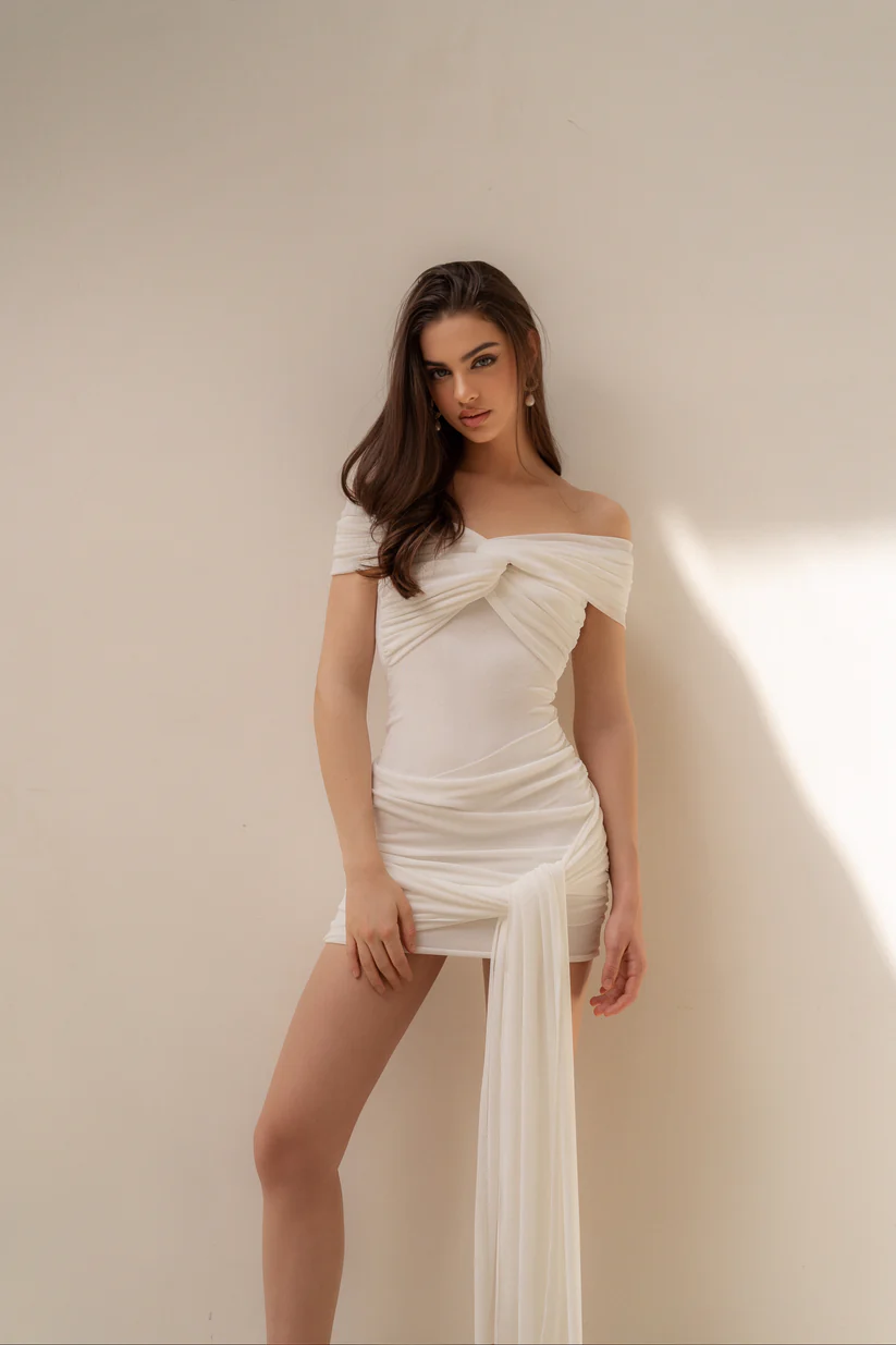 Fabritee Lullaby Ruffle Mini Dress